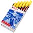 edding 300 Permanentmarker - 10 Stifte - Rundspitze 1,5-3 mm - wasserfest, schnell-trocknend - wischfest - für Karton, Kunststoff, Glas, Holz, Metall, Glas
