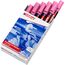edding 300 Permanentmarker - pink - 10 Stifte - Rundspitze 1,5-3 mm - wasserfest, schnell-trocknend - wischfest - für Karton, Kunststoff, Glas, Holz, Metall, Glas