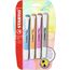 STABILO - Textmarker - swing cool Pastel - 4er Pack - Seidengrau, frische Fuchsie, himmlisches Blau, sanftes Orange - Blister