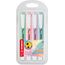 STABILO - Textmarker - swing cool Pastel - 4er Pack - Hauch von Minzgrün, rosiges Rouge, Schimmer von Lila, zartes Türkis