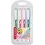 STABILO - Textmarker - swing cool Pastel - 4er Pack - Hauch von Minzgrün, rosiges Rouge, Schimmer von Lila, zartes Türkis
