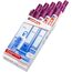 edding 3000 Permanentmarker - rotviolett (lila) - 10 Stifte - Rund-Spitze 1,5-3 mm - schnell trocknender Permanent Marker - wasserfest wischfest - für Karton Kunststoff Holz Metall - Universalmarker
