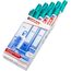 edding 3000 Permanentmarker - türkis (blau) - 10 Stifte - Rund-Spitze 1,5-3 mm - schnell trocknender Permanent Marker - wasserfest, wischfest - für Karton, Kunststoff, Holz, Metall - Universalmarker