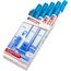 edding 3000 Permanentmarker - hell-blau - 10 Stifte - Rund-Spitze 1,5-3 mm - schnell trocknender Permanent Marker - wasserfest, wischfest - für Karton, Kunststoff, Holz, Metall - Universalmarker