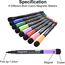 Willingood Whiteboard Marker, 16 Stück Magnetisch Whiteboard Stifte mit Schwamm, Geruchsarmer Trocken Abwischbar Folienstift mit Radiergummi für Zuhause Schule Büro, 8 Farben Rundspitze 1-2mm