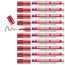edding 3000 Permanentmarker - karmin-rot - 10 Stifte - Rund-Spitze 1,5-3 mm - schnell trocknender Permanent Marker - wasserfest, wischfest - für Karton, Kunststoff, Holz, Metall - Universalmarker