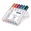 Staedtler Lumocolor 351 WP6 Whiteboard-Marker, Rundspitze ca. 2 mm Linienbreite, Set mit 6 Farben (2 Etui)