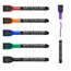 maxtek Magnetische Whiteboard Marker, 6 Farben Stifte abwischbar mit Radiergummi, Feinspitze 1–2 mm Linienbreite, Folienstifte für Zuhause, Schule & Büro (6 Stück)