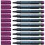 Schneider Maxx 130 Permanent-Marker mit Rundspitze (Strichstärke: 1-3 mm, nachfüllbar) 10er Packung violett