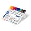 Staedtler Lumocolor 351 WP8 Whiteboardmarker, Rundspitze, 2 mm, 8 Farben (5 Packungen)
