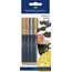 Faber-Castell 160791 - Metallics Marker Set, 4 Marker, 1,5 mm Strichstärke, für viele Oberflächen geeignet, mit Metalliceffekt