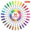 Shuttle Art Permanent Marker fein, 30 Permanent Marker bunt mit feiner Spitze, wasserfeste Stifte, Folienstift permanent, Filzstifte, für Kunststoff, Stein und Glas zum Bemalen und Färben geeignet.