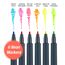 Faber-Castell 160806 - Neon Marker, Layoutmarker, 6er Etui Multimarker
