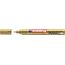 edding 750 Glanzlackmarker - gold - 1 Lackmarker - Rundspitze 2-4 mm - Lackstift für Glas, Stein, Holz, Kunststoff und Papier - wasserfest, stark deckend