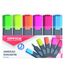 OFFICER PRODUCTS PRODUCTS Textmarker Leuchtend 6er Pack Farbe: Gelb, Oragne, Rosa, Grün, Rot, Blau/Highlighter Textliner Die Ungiftige Tinte, Keilspitze Leuchtfarben Hohe Qualität/ Strichstärke 1-5mm 17055219-99