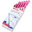 edding 400 Permanentmarker - pink - 10 Stifte - feine Rundspitze 1 mm - wasserfest, schnell-trocknend - wischfest - für Karton, Kunststoff, Holz, Metall, Glas