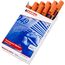 edding 330 Permanentmarker - orange - 10 Stifte - Keil-Spitze 1-5 mm - wasserfest, schnell-trocknend - wischfest - für Karton, Kunststoff, Glas, Holz, Metall, Glas