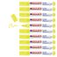 edding 4500 Textilmarker - neon-gelb - 10 Stück - Rundspitze 2-3 mm - Textilstifte waschmaschinenfest (60 °C) zum Stoff bemalen - Stoffmalstift