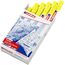 edding 4500 Textilmarker - neon-gelb - 10 Stück - Rundspitze 2-3 mm - Textilstifte waschmaschinenfest (60 °C) zum Stoff bemalen - Stoffmalstift