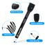 maxtek Magnetische Whiteboard Marker, 12 Schwarz Stifte Abwischbar mit Radiergummi, Feinspitze 1–2 mm Linienbreite, Folienstifte für Zuhause, Schule & Büro (12 Stück)
