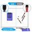 maxtek Magnetische Whiteboard Marker, 12 Schwarz Stifte Abwischbar mit Radiergummi, Feinspitze 1–2 mm Linienbreite, Folienstifte für Zuhause, Schule & Büro (12 Stück)
