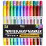 Whiteboard Marker von SmartPanda – Whiteboard Stifte, Folienstift Abwischbar - Doppelspitze, Medium und Fein – Abwischbare Stifte, non Permanent Marker, Whiteboardmarker – 24er Set