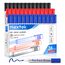 maxtek Whiteboard Marker, Whiteboard Stifte Abwischbar, Rundspitze ca.2-3mm Linienbreite, Set mit 3 Farben hohe Qualität Tinte, Zubehör für Schule, Büro, Zuhause (12 rot +12 blau + 12 schwarz)
