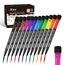 ABEIER Whiteboard Marker (72 Stück), 12Farben Boardmarker mit Schwamm, Magnetische Whiteboard Stifte, Dry Erase Marker, runde Spitze 1-2mm, Ideal für Zuhause, Schule, Büro