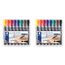 Staedtler permanent Marker Lumocolor, Keilspitze 2 mm oder 5 mm, wisch- und wasserfest, nachfüllbar, farbintensiv, geruchsarm, 8 Farben in der aufstellbaren Box, 350 WP8 (Packung mit 2)