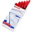 edding 370 Permanentmarker - rot - 10 Stifte - feine Rundspitze 1 mm - wasserfest, schnell-trocknend - Multimarker, Universalstift - für Karton, Kunststoff, Holz, Metall, Glas, Stein, Leinwand