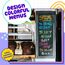 Chalkola Kreidestifte für Tafel Abwaschbar, 10 Kreidestifte Neon 10 mm 3-in-1-Breitspitze - Kreide Stift für Fenster, Tafel, Whiteboard & als Glasstift - Chalk markers für Erwachsene & Kinder