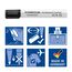 STAEDTLER Whiteboard Marker Lumocolor, trocken und rückstandsfrei abwischbar von Whiteboards, Rundspitze, ca. 2 mm Linienbreite, hohe Qualität, Set mit 4 Farben, 351 WP4-1