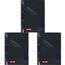 BRUNNEN Collegeblock Premium Student Colour Code | A4, Lineatur 26, 80 Blatt, onyx (Packung mit 3)