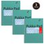 Pukka Pad, A4+ Metallic Jotta notizbuch 3er Pack – 22,5 x 29,6cm - Spiral Notizbuch mit 8mm Liniert und 80GSM Papier - mit 4-Loch-Stanzrändern und perforierten Kanten - 200 Seiten, Grün