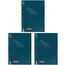 BRUNNEN Collegeblock Premium Student Colour Code | A4, Lineatur 28, 80 Blatt, denim (A4 (Packung mit 3))