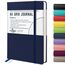 STATIONERY ISLAND Notizbuch A5 Kariert, Journal Hardcover mit 120 g/m² Dickem Papier, 180 Seiten Tagebuch, Notebook a5 für Mädchen, Reisetagebuch, Planen, Lernen, Dunkelblau