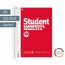 BRUNNEN Collegeblock Student | A5, Lineatur 5, 160 Blatt, rot