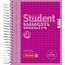 BRUNNEN Collegeblock Premium Student Colour Code | A6, kariert, 120 Blatt, pink