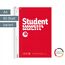 BRUNNEN Collegeblock Student | A4, Lineatur 22, 80 Blatt, rot