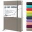 STATIONERY ISLAND Notizbuch A5 Liniert, Journal Hardcover mit 120 g/m² Dickem Papier, 180 Seiten Tagebuch, Notebook a5 für Mädchen, Reisetagebuch, Planen, Lernen, Grau
