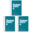 BRUNNEN Collegeblock Student „DUO“ | A4, kariert/liniert, 80 Blatt, petrol (A4 (Packung mit 3))
