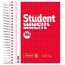 BRUNNEN Collegeblock Student | A6, kariert, 160 Blatt, rot