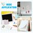 Hoiny 540 Blätter Transparente Haftnotizen, Transparent Sticky Notes, Wasserfest Clear Sticky Notes, Wiederbeschreibbar Klebezettel Transparent für Schulsachen, Schule, Büro, Hause