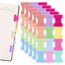 Haftmarker, Index Tabs Selbstklebend, Stabile Haftnotizen Tabs Pastell, Page Marker, Trennstreifen, Trennblätter für Ordner a4 Notizbücher Kalender Planer Bibelregister