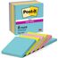 Post-it Super Sticky Notes Cosmic Collection, Packung mit 6 Blöcken, 90 Blatt pro Block, 76 mm x 76 mm, Türkis, Grün, Pink - Extra-stark klebende Notizzettel für Notizen, To-Do-Listen und Erinnerungen