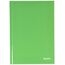 Leitz A5 Notizbuch liniert, 160 Seiten, 80 Blatt FSC zertifiziertes 80 g/m² Papier, Stabiler, kratzfester Hardcover-Einband, Für Büro, Schule oder als Tagebuch, Solid Serie, Hellgrün, 46670050