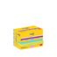 Post-it Super Sticky Notes Cosmic Collection, Packung mit 12 Blöcken, 90 Blatt pro Block, 47,6 mm x 47,6 mm, Türkis, Grün, Pink - Extra-stark klebende Notizzettel für Notizen und To-Do-Listen