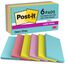 Post-it Super Sticky Notes Cosmic Collection, Packung mit 6 Blöcken, 90 Blatt pro Block, 76 mm x 127 mm, Mehrfarbig- Extra-stark klebende Notizzettel für Notizen