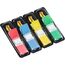 Post-it Index Flags schmal, Packung mit 4 Spendern, 35 Blatt pro Spender, 11, 9 mm x 43, 2 mm, Gelb, Rot, Grün, Blau - Zum Markieren, Hervorheben oder Farbcodieren wichtiger Informationen