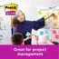 Post-it Super Sticky Notes Soulful Collection, Packung mit 12 Blöcken, 90 Blatt pro Block, 47, 6 mm x 47, 6 mm, Pink, Lila, Grün, Grau, Blau - Extra-stark klebende Notizzettel für To-Do-Listen